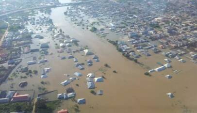 Tinubu Visits Borno IDPs, Amidst Fresh Flood Fears 6 Borno Flood