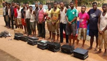 123 Yahoo Boys Arrested at HK in a Military Estate 11 Yahoo Boys