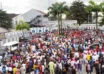 Rivers State people gather at the Government House in Port Harcourt to celebrate Governor Sim Fubaras return after a six month emergency rule imposed on the state by President Bola Tinubu 1