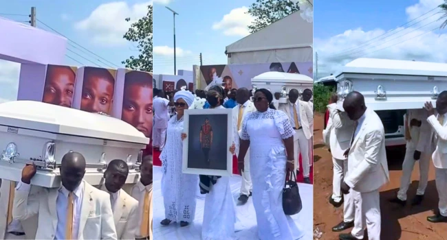 Alexx Ekubo laid to rest in Abia amid tears, tributes from family, Nollywood stars 1 Alexx Ekubo burial
